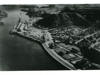 Vista aérea del puerto