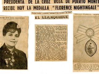 Presidenta de la Cruz Roja recibe la medalla "Florence Nightingale