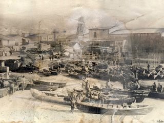 Caleta Jaime de Valparaíso. Año 1900. Donado por Eduardo Quiroz.