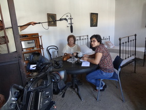 Grabación de entrevista en el Museo Gabriela Mistral de Vicuña. Año 2012.
