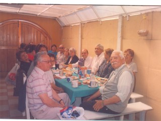 Miembros del club de adulto mayor "Padre Pío"
