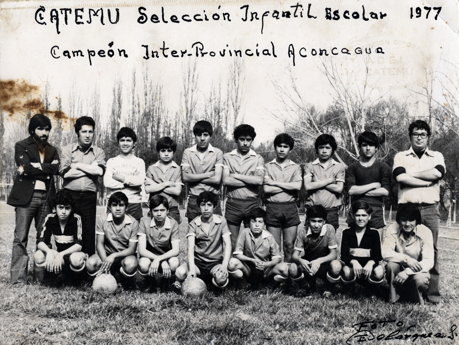 Equipo ganador de fútbol escolar Equipo ganador de fútbol escolar