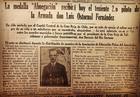 Entrega de medalla Abnegación a teniente Luis Ostornol Fernández