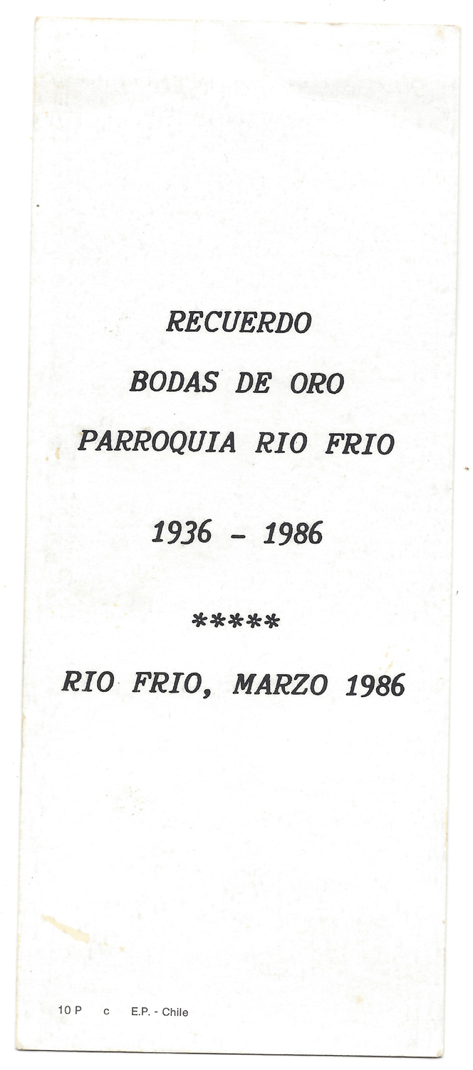 Recuerdo Bodas de Oro en Río Frío Recuerdo Bodas de Oro en Río Frío