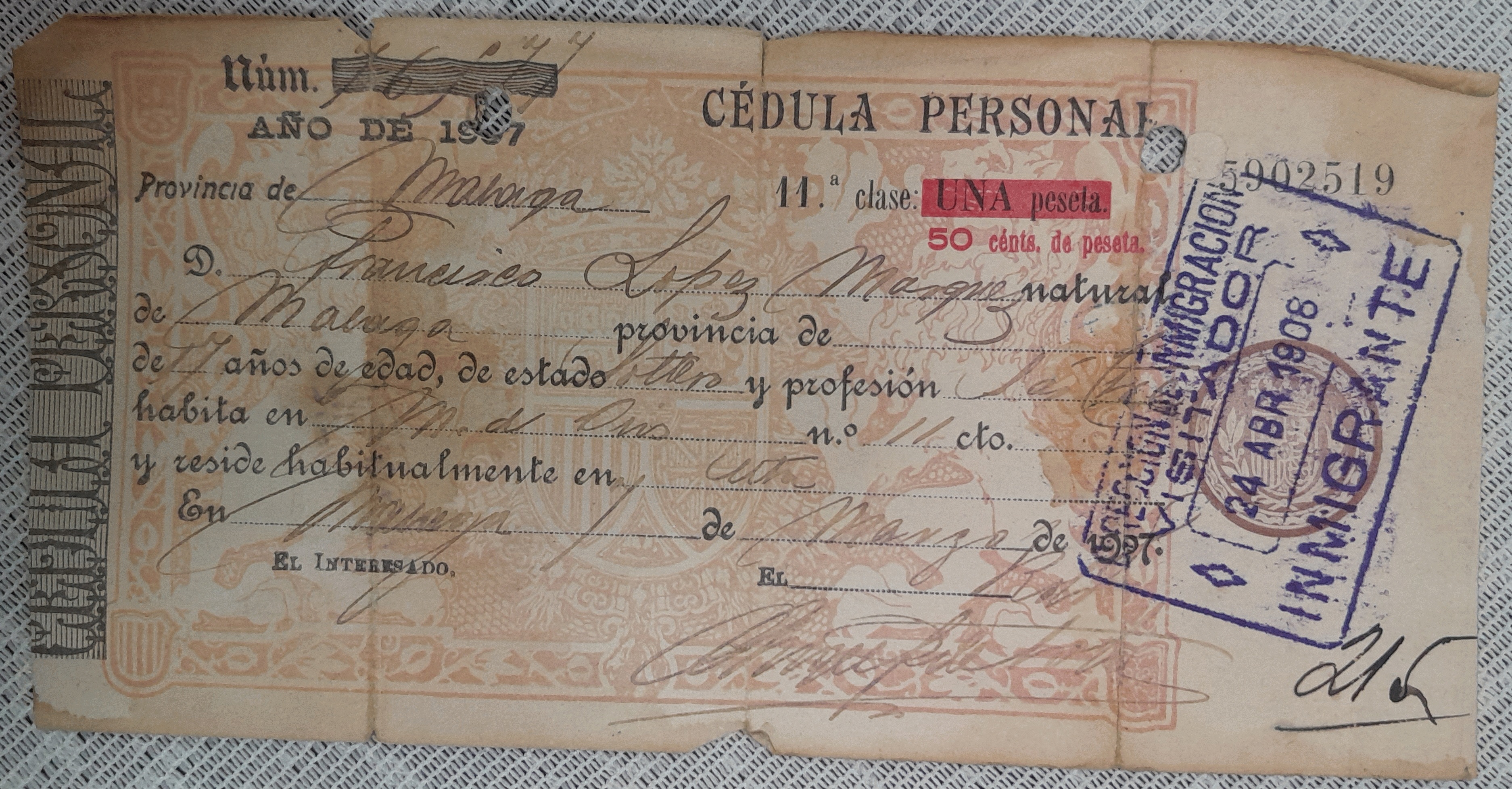 Cédula de Identidad Cédula de Identidad