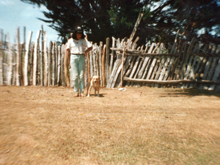 Pamela Huirimilla con su mascota