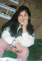 Pamela Huirimilla en su adolescencia