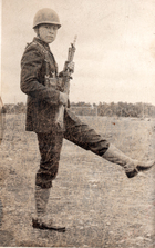 Julio Aguila Vidal en el ejercito
