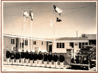 Formación de aniversario de bomberos