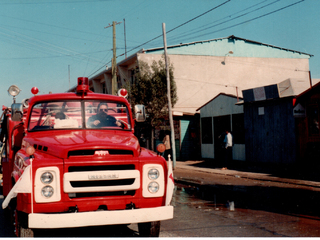 Carro bomba de la primera compañía de bomberos