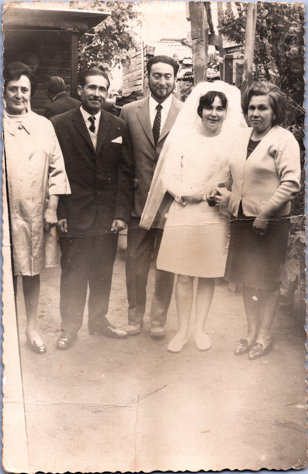Matrimonio de Carlos Javier Quezada y Humbertina de los Ángeles Fuentes Bernal