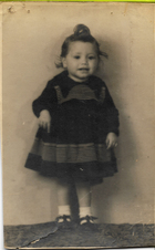 Amelia Saavedra de bebé