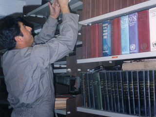 Depósitos de la biblioteca Santiago Severín