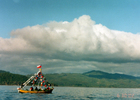 Navegando en la bahía de Corral