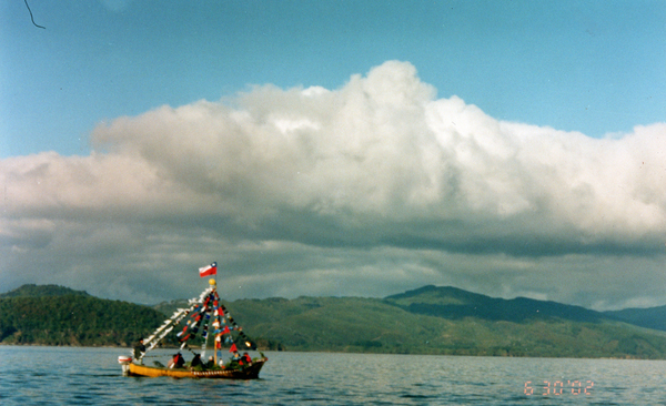 Navegando en la bahía de Corral