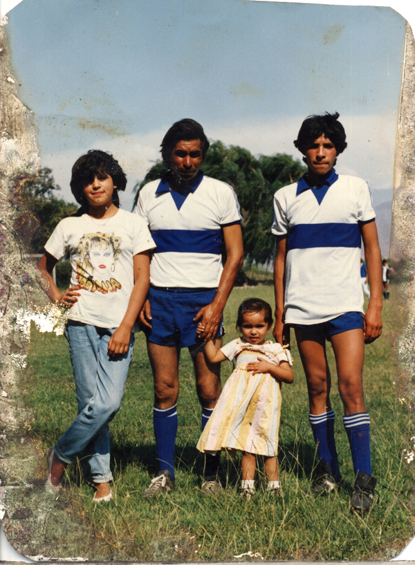 Familia Castro Saavedra en la cancha
