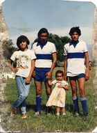 Familia Castro Saavedra en la cancha