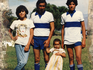 Familia Castro Saavedra en la cancha