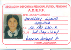Puntera del club femenino deportivo Llayllay