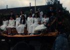 Carruaje alegórico aniversario colegio Correntoso