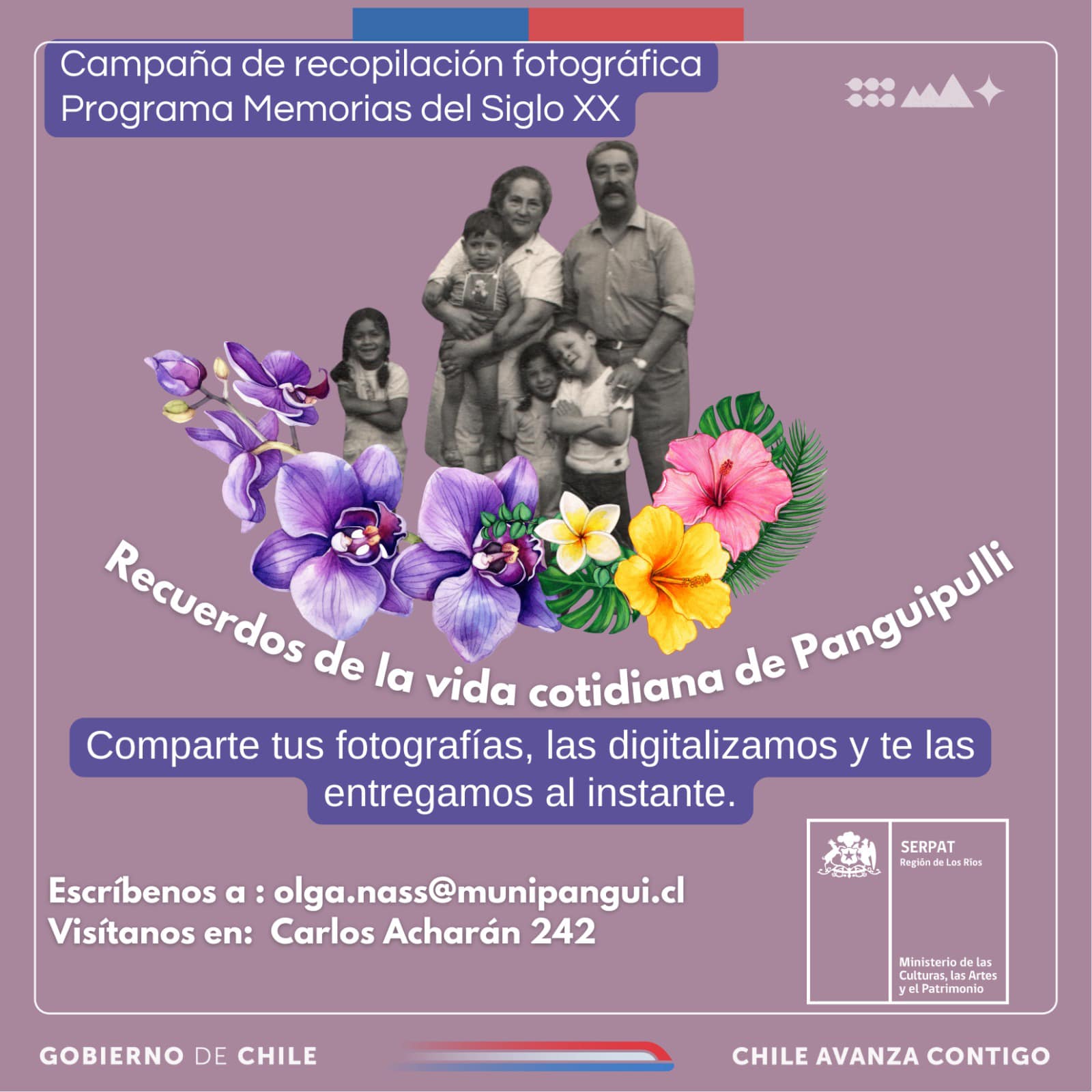 La Región de Los Ríos celebra el mes de la fotografía con campañas de recopilación fotográfica La Región de Los Ríos celebra el mes de la fotografía con campañas de recopilación fotográfica