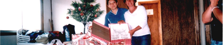 Entrega de regalos de navidad