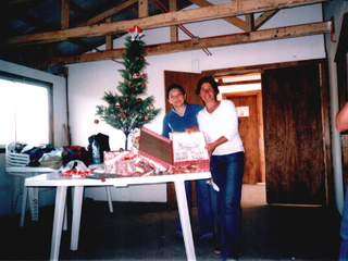 Entrega de regalos de navidad