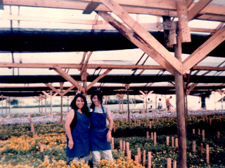 Roxana y Nayade en el vivero