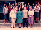 Plantel docente y directivo de la Escuela Gabriela Mistral