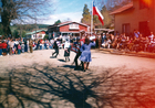 Acto de fiestas patrias en la localidad