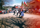 Acto de fiestas patrias en la localidad