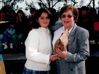 Acto de despedida por su jubilación a jefa de UTP Lilia Cárdenas Montenegro por alumnos