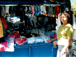 Eliana y su carrito azul