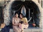 En la virgen con mamá
