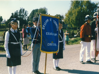 Brigada Escuela N° 519 en desfile 18 de septiembre