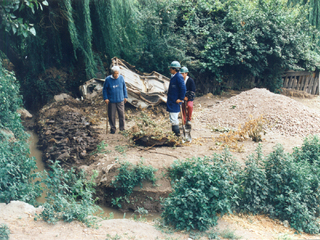 Estudiando el terreno para alcantarillado