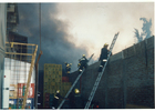 Incendio en el local de la verdulería en Balmaceda