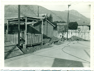 Construcción de galerías Fortín ferroviario de Llayllay