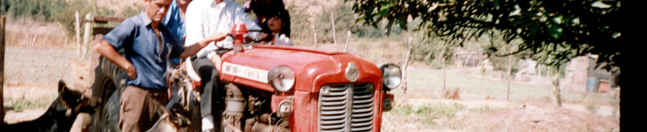 En el tractor