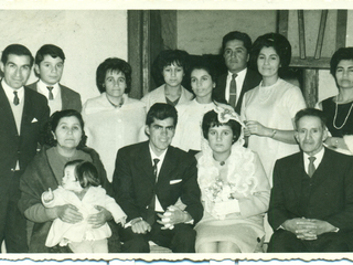 Foto familiar en matrimonio