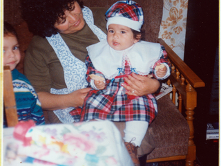 Jocelyn con su abuela Digna Martínez