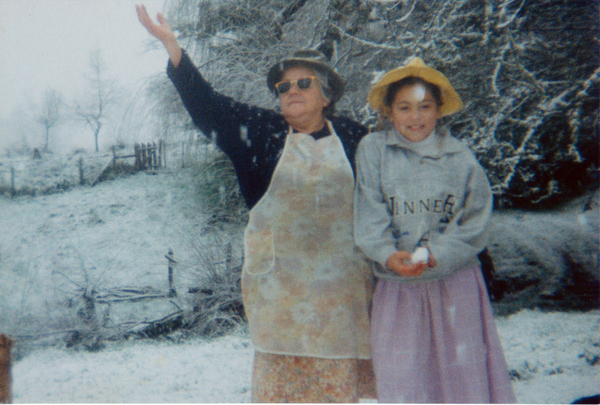 Recibiendo la nieve
