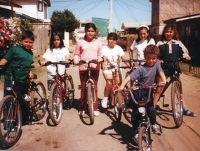 Posando con bicicletas nuevas