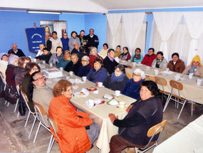 Once del club de adulto mayor Santa Paulina