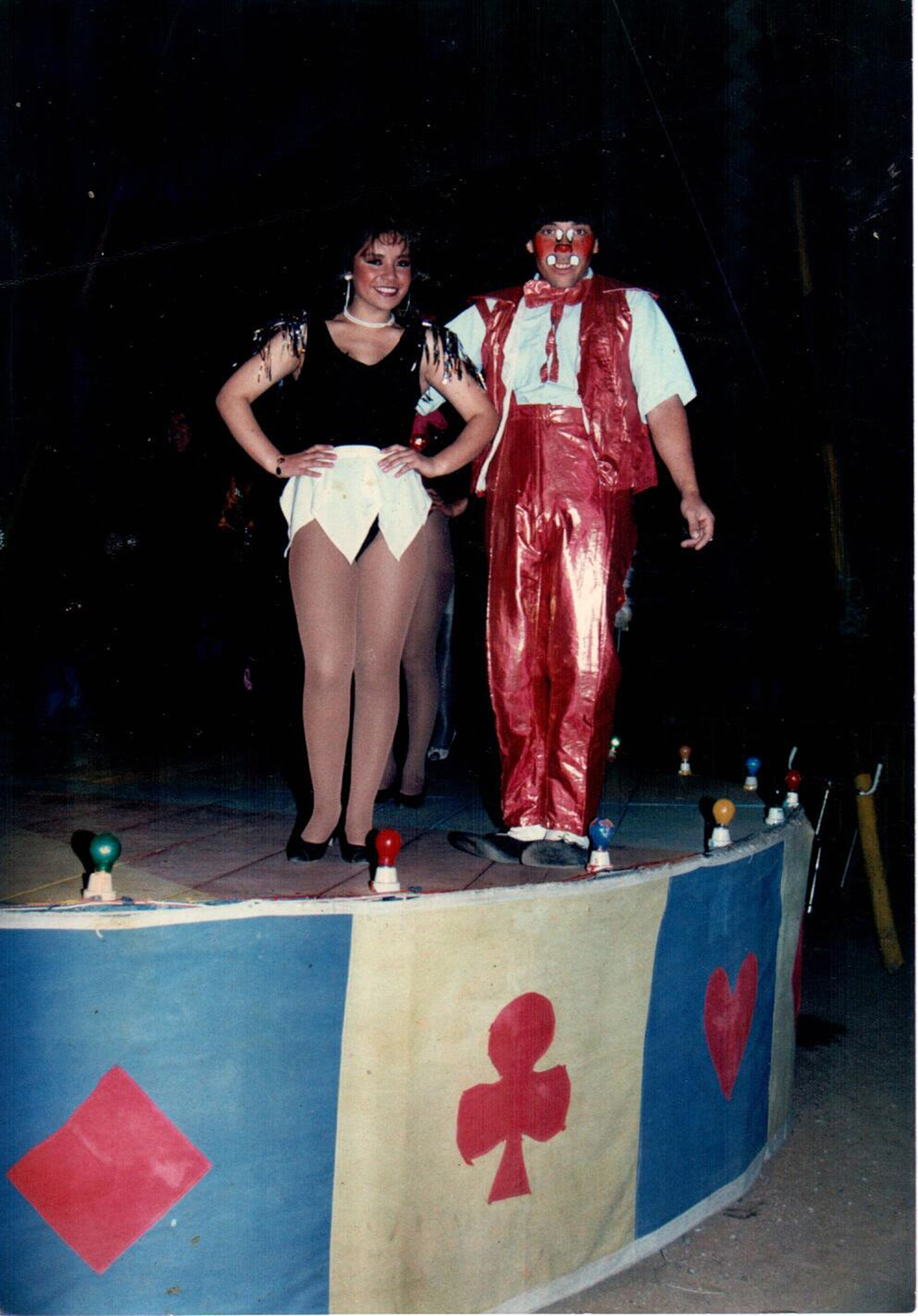 Payaso Cachureo junto a Carlita Payaso Cachureo junto a Carlita