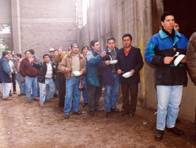 Olla común primera protesta