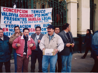 Primera protesta en democracia