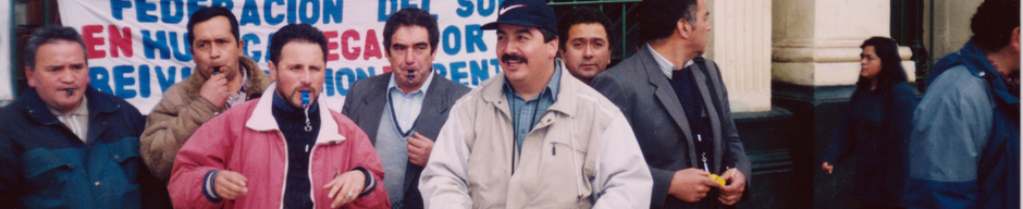 Primera protesta en democracia