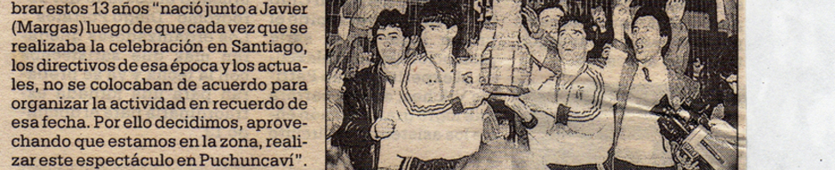 Homenaje al club deportivo General Velásquez