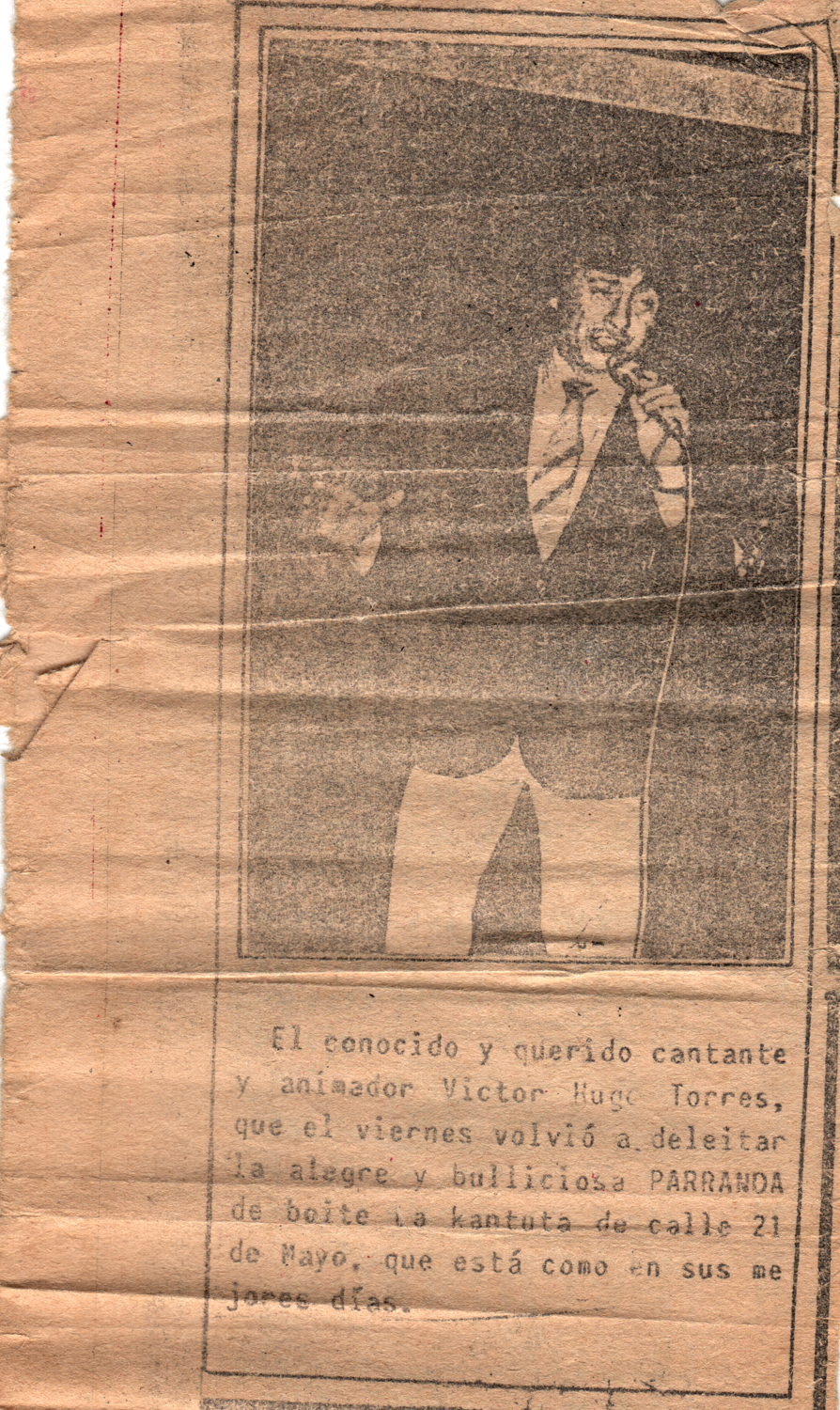 Nota en diario local El Proa Nota en diario local El Proa